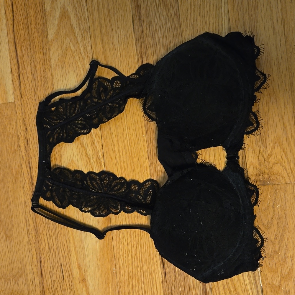 Pink Front Clasp Bra